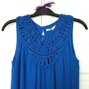 Max Studio blue shift dress, XS